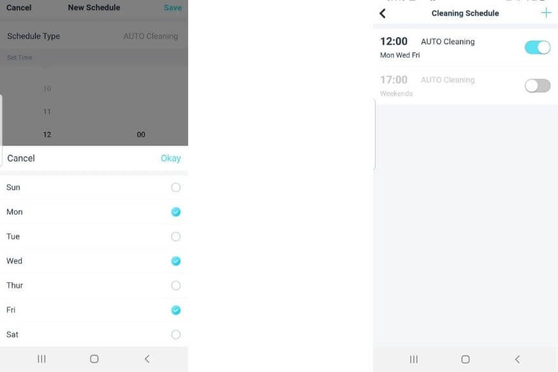 application yeedi programmation nettoyage